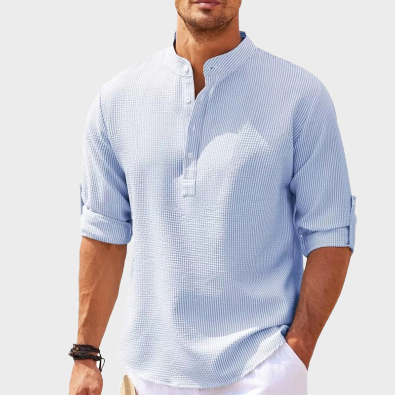 Raffaele Marini Sun Haven Henley Shirt - Cristian Moretti