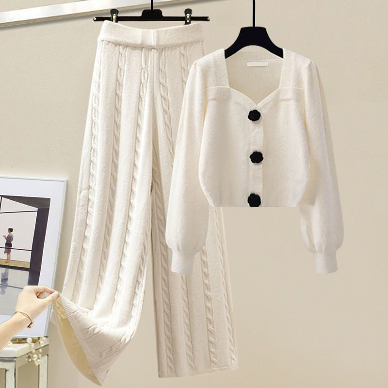 Monterosso – Cropped Cardigan & Wide-Leg Set