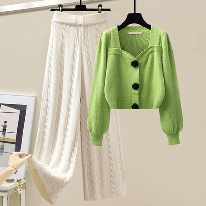 Monterosso – Cropped Cardigan & Wide-Leg Set