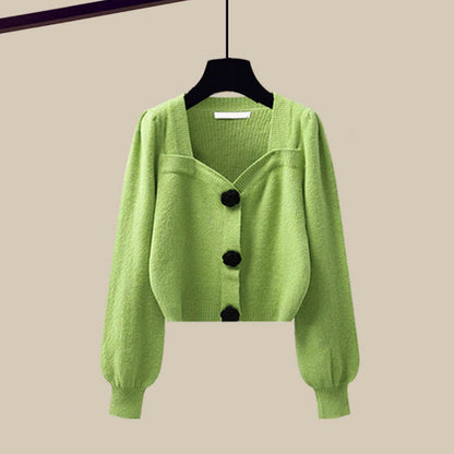 Monterosso – Cropped Cardigan & Wide-Leg Set