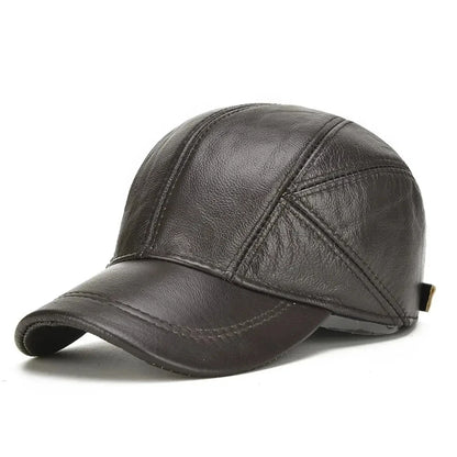 “Daniel” Leather Cap