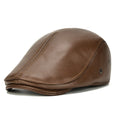 "Fredo" Genuine Leather Flat Cap
