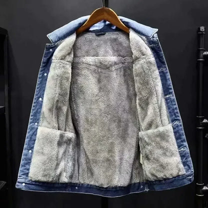 "Alaska" Fleece-Lined Denim Jacket