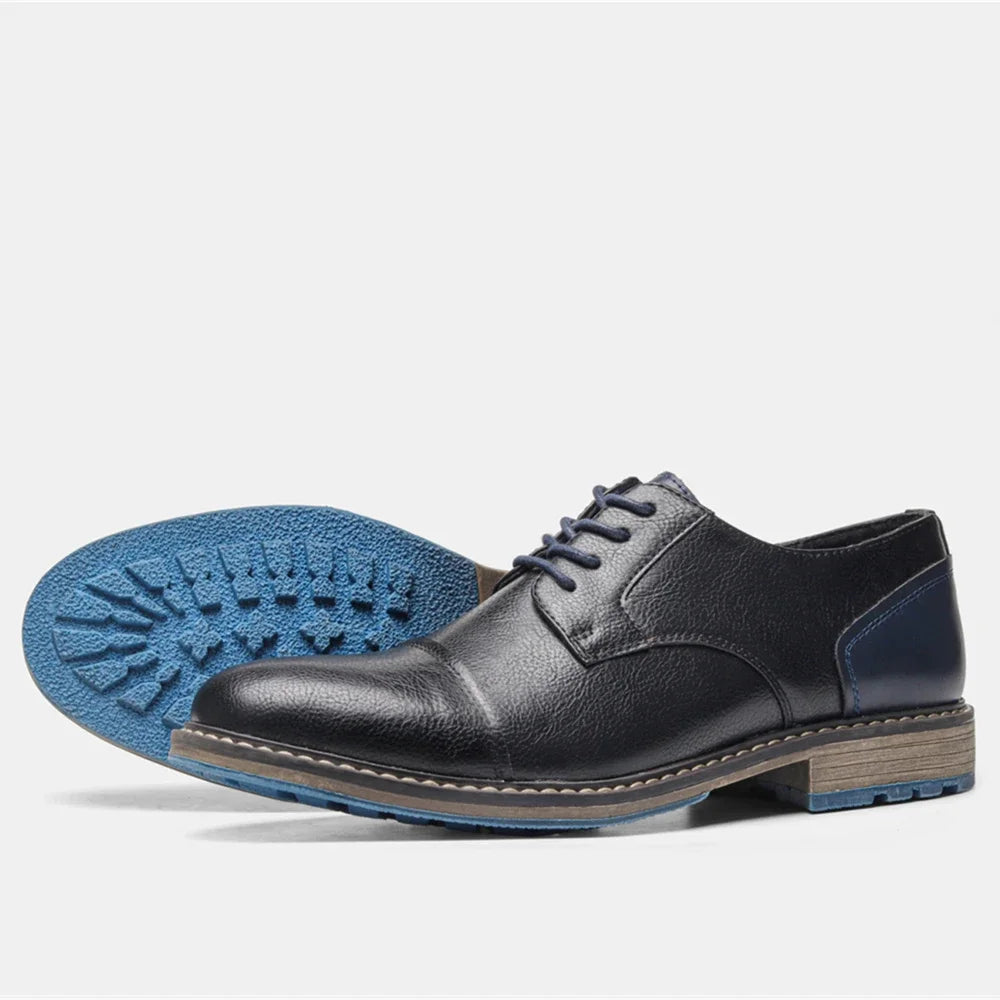 "Rustic Baron" Vegan Leather Oxford Shoes - Cristian Moretti