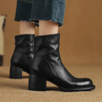 "Liliana" Leather Ankle Boots