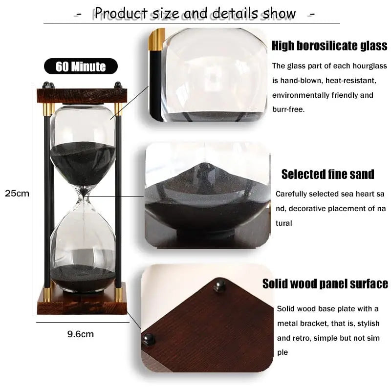 "Tempo Eterno" Wooden Hourglass - Cristian Moretti