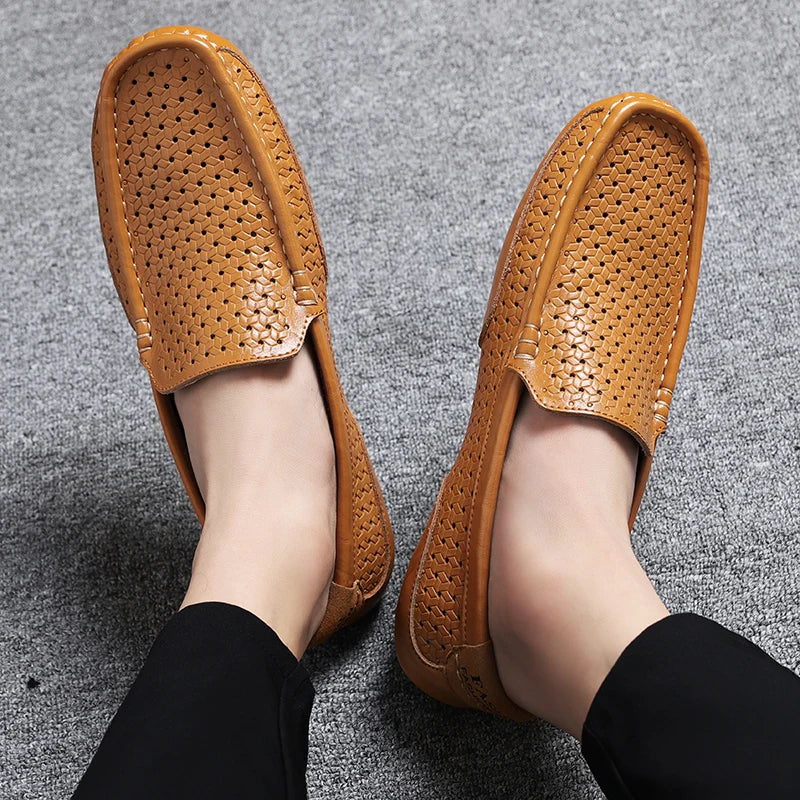 Genuine Leather Mens Designer Moccasins