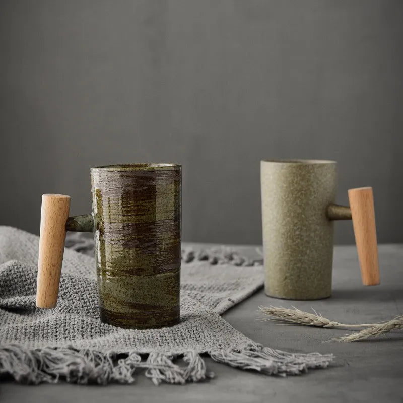 Japanese Style Stone Mug by Cristian Moretti - Cristian Moretti