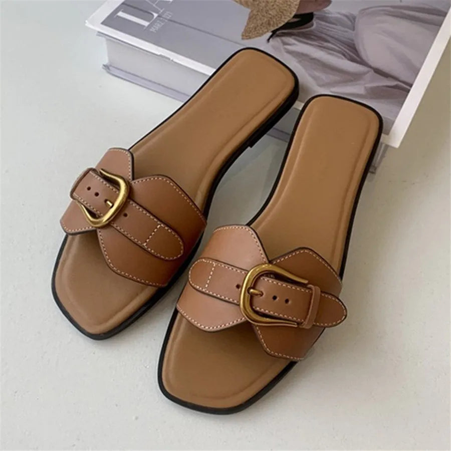 “Zola” Vegan Leather Mules