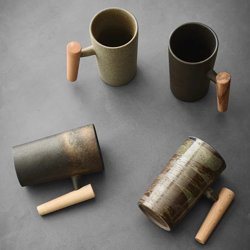 Japanese Style Stone Mug by Cristian Moretti - Cristian Moretti