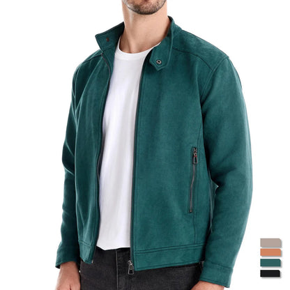 "Verde Milano" Suede Jacket