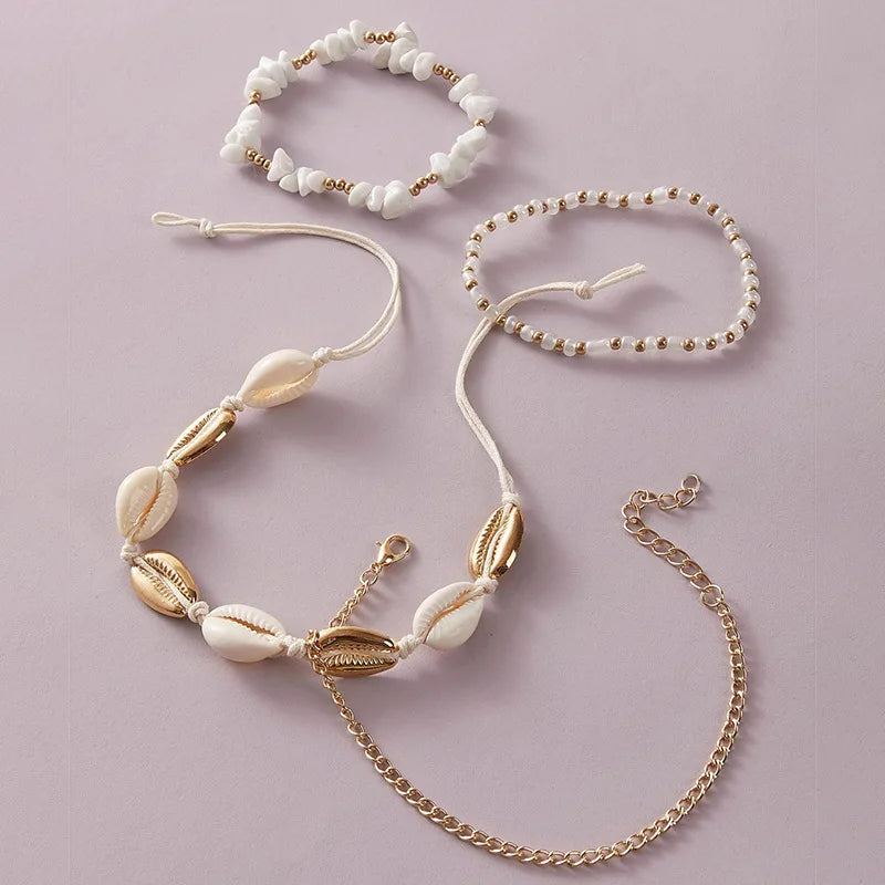 Ocean's Whisper™ Cowrie Shell Anklet