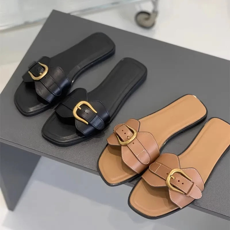 “Zola” Vegan Leather Mules