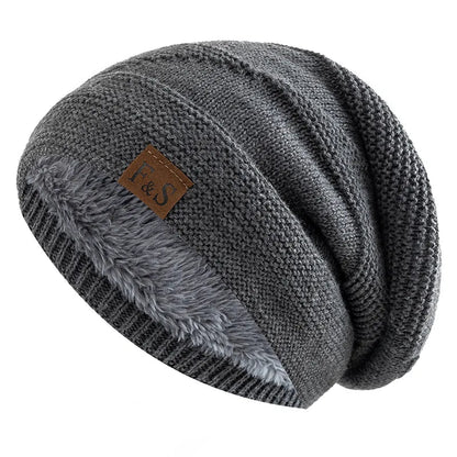 Fur Lined Beanie by Cristian Moretti® - Cristian Moretti