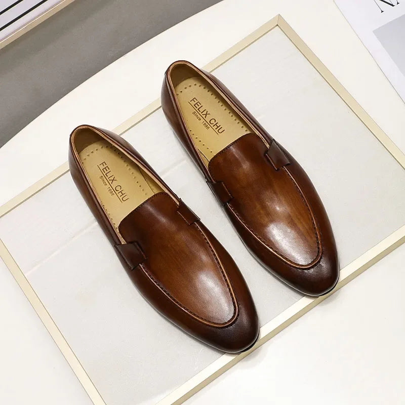 Artigiano"™ Hand-Painted Leather Loafers