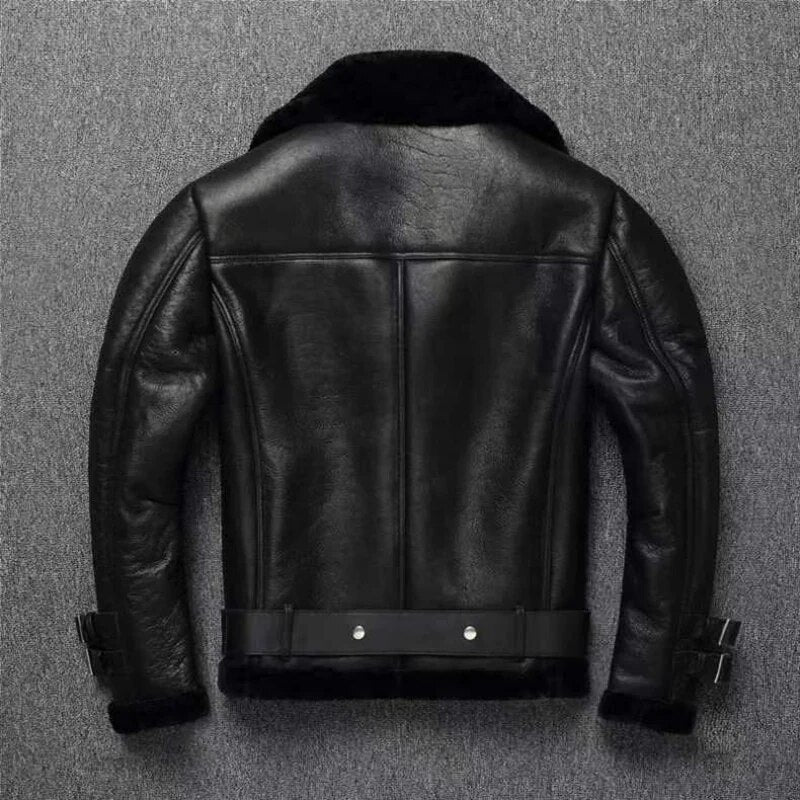 Premium Cashmere Genuine Leather Jacket by Cristian Moretti® - Cristian Moretti