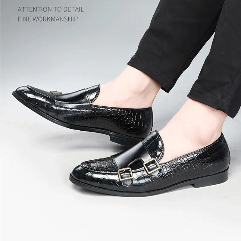 “Magnifico Alligatore" Italian Buckle Shoes