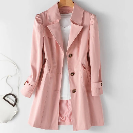 "Elena" Tailored Trench Coat