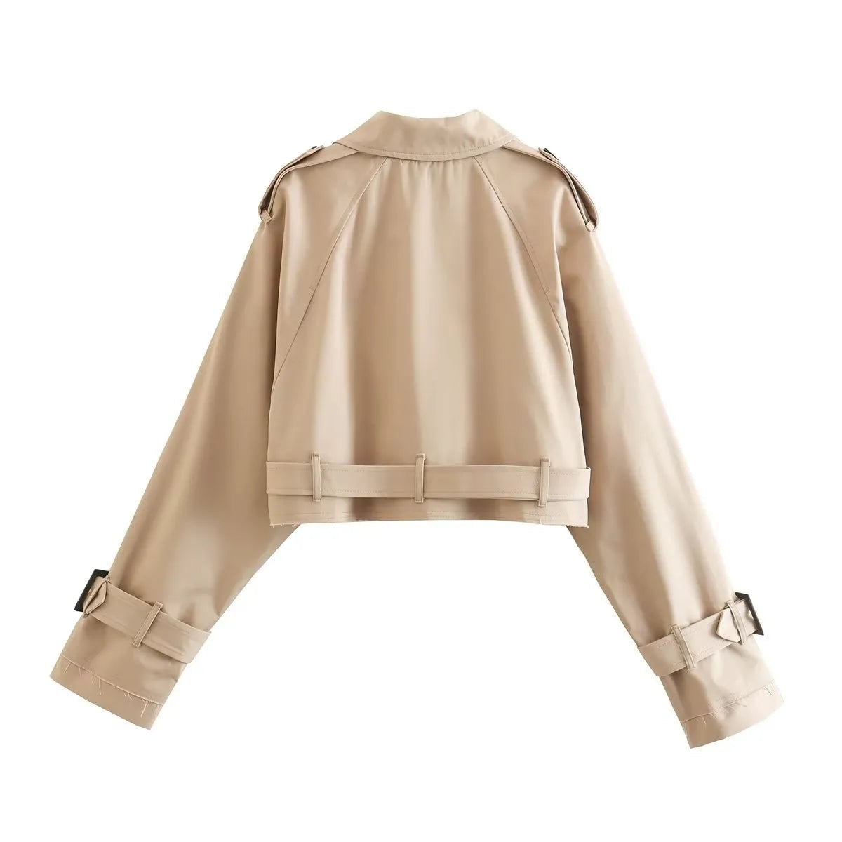 Cropped Trench Jacket - by Cristian Moretti® - Cristian Moretti