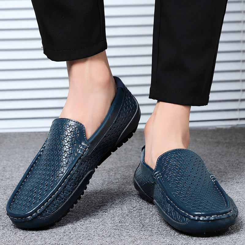 Genuine Leather Mens Designer Moccasins