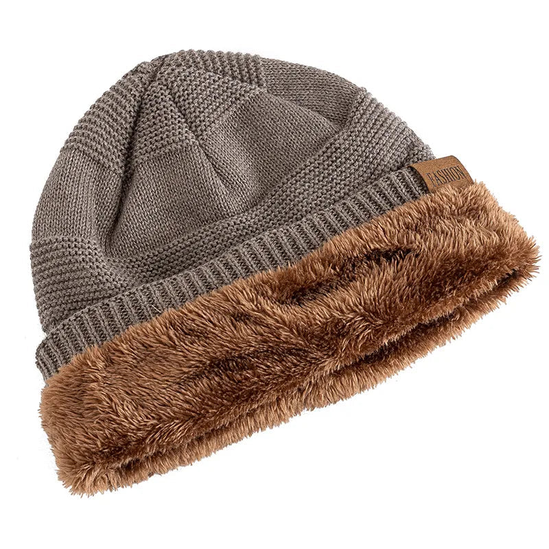 Fur Lined Beanie by Cristian Moretti® - Cristian Moretti