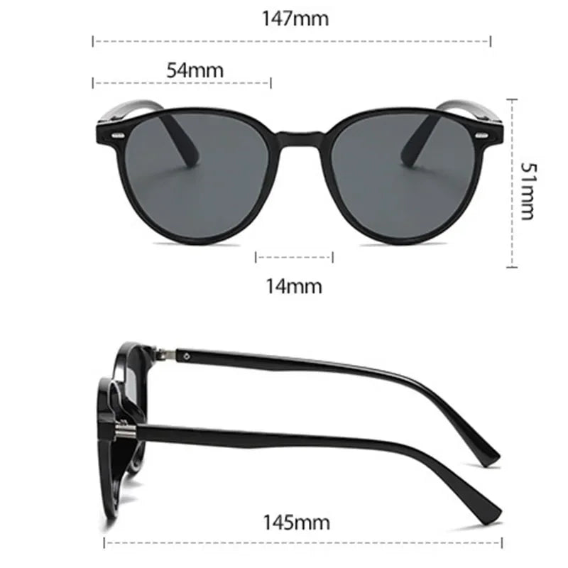 "New York" Round-Frame Sunglasses