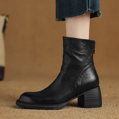 "Liliana" Leather Ankle Boots