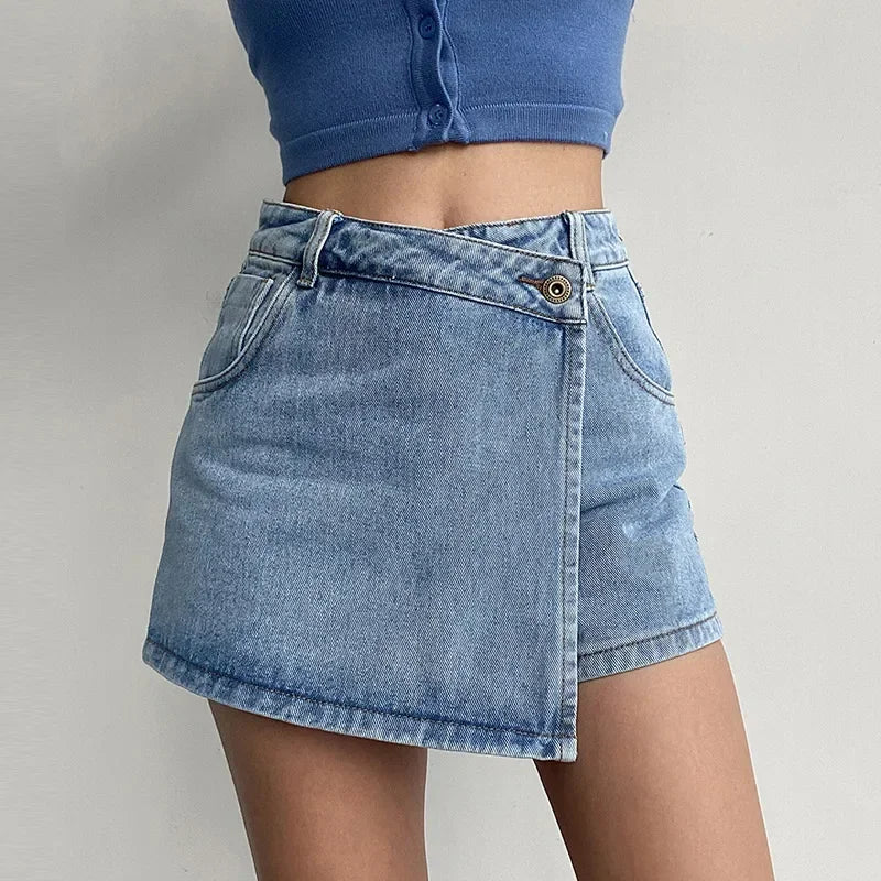 "Lucia" Denim Skirt - Cristian Moretti