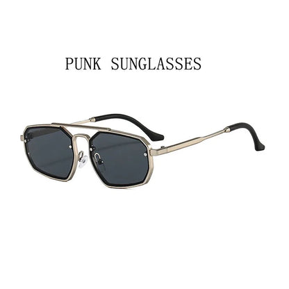 heavy metal Steampunk Sunglasses For Men New Retro Punk Fashion Glasses Luxe Vintage Gafas De Sol Hombre Lunette De Soleil Homme