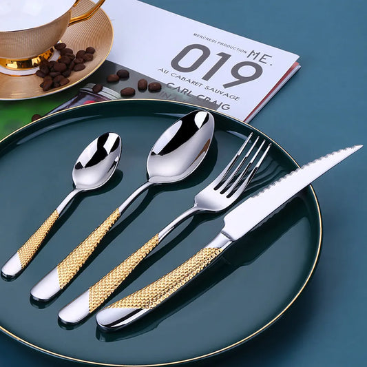 "King's Choice" Stainless Steel Retro Cutlery Set by Cristian Moretti®