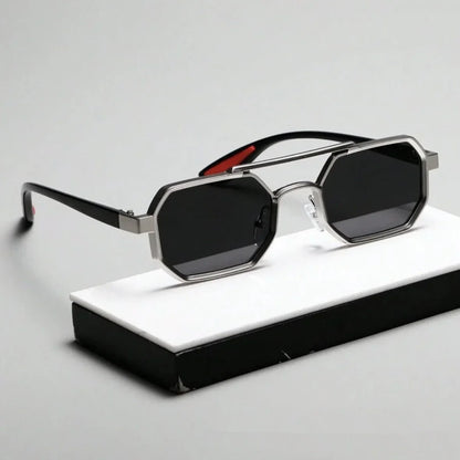 Vintage Square Sunglasses for Men Steampunk Sunglasses Retro Women Punk Style Fashion Glasses Retro Shades Gafas De Sol