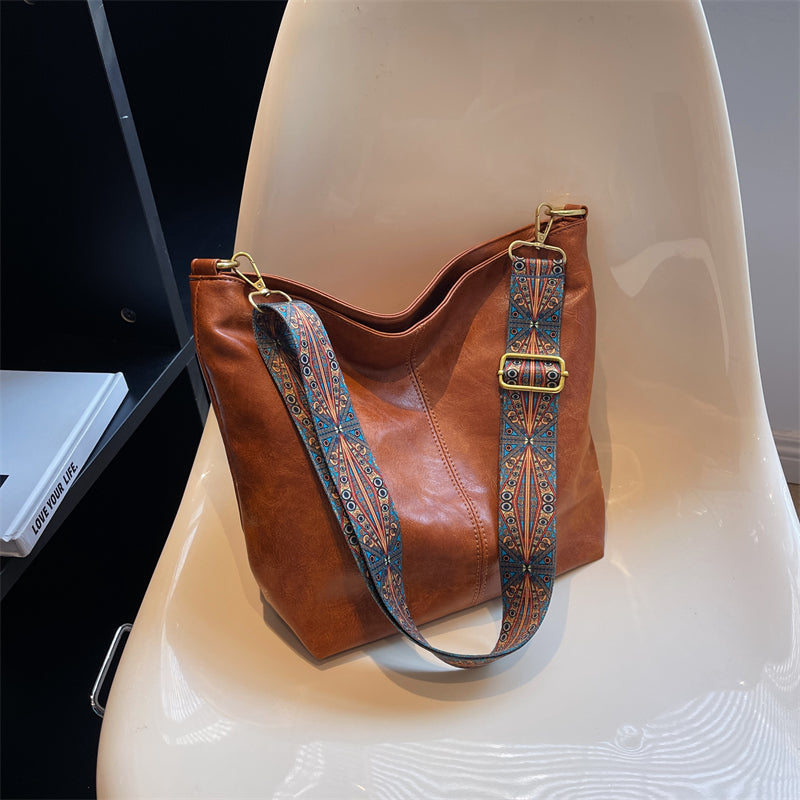 Retro Leather Handbag - by Cristian Moretti® - Cristian Moretti