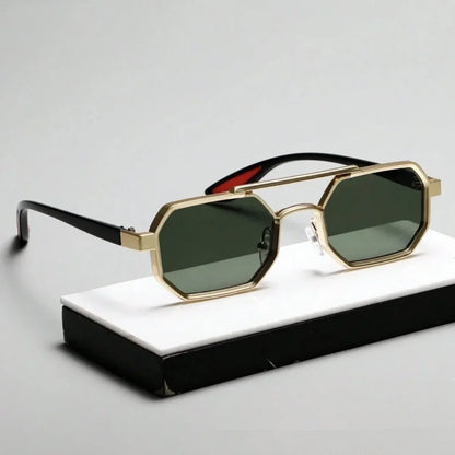 Vintage Square Sunglasses for Men Steampunk Sunglasses Retro Women Punk Style Fashion Glasses Retro Shades Gafas De Sol