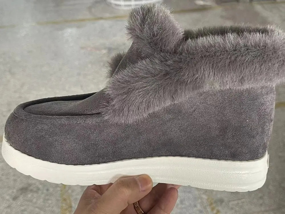 "Fuzzy Bliss" Fur Lined Sneakers