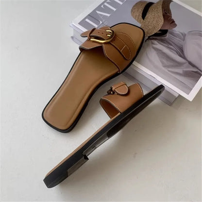 “Zola” Vegan Leather Mules