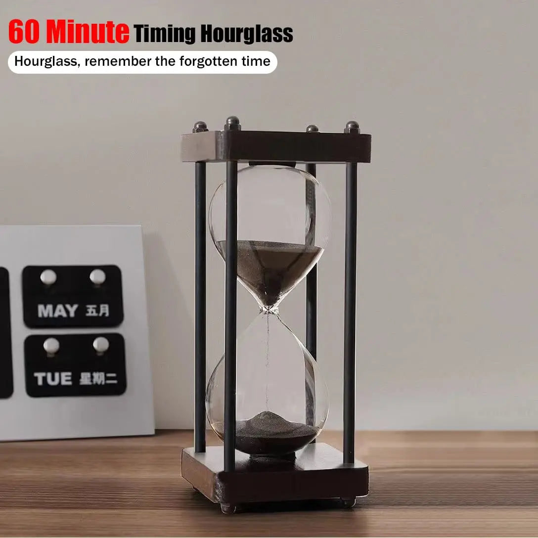 "Tempo Eterno" Wooden Hourglass