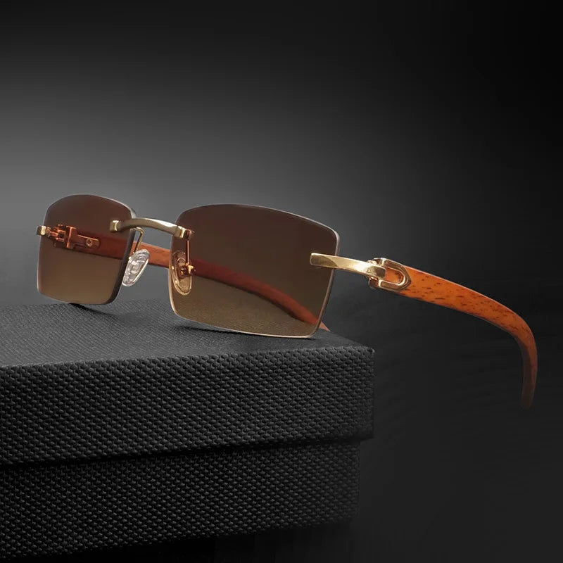 Luxury Vintage Wooden Sunglasses