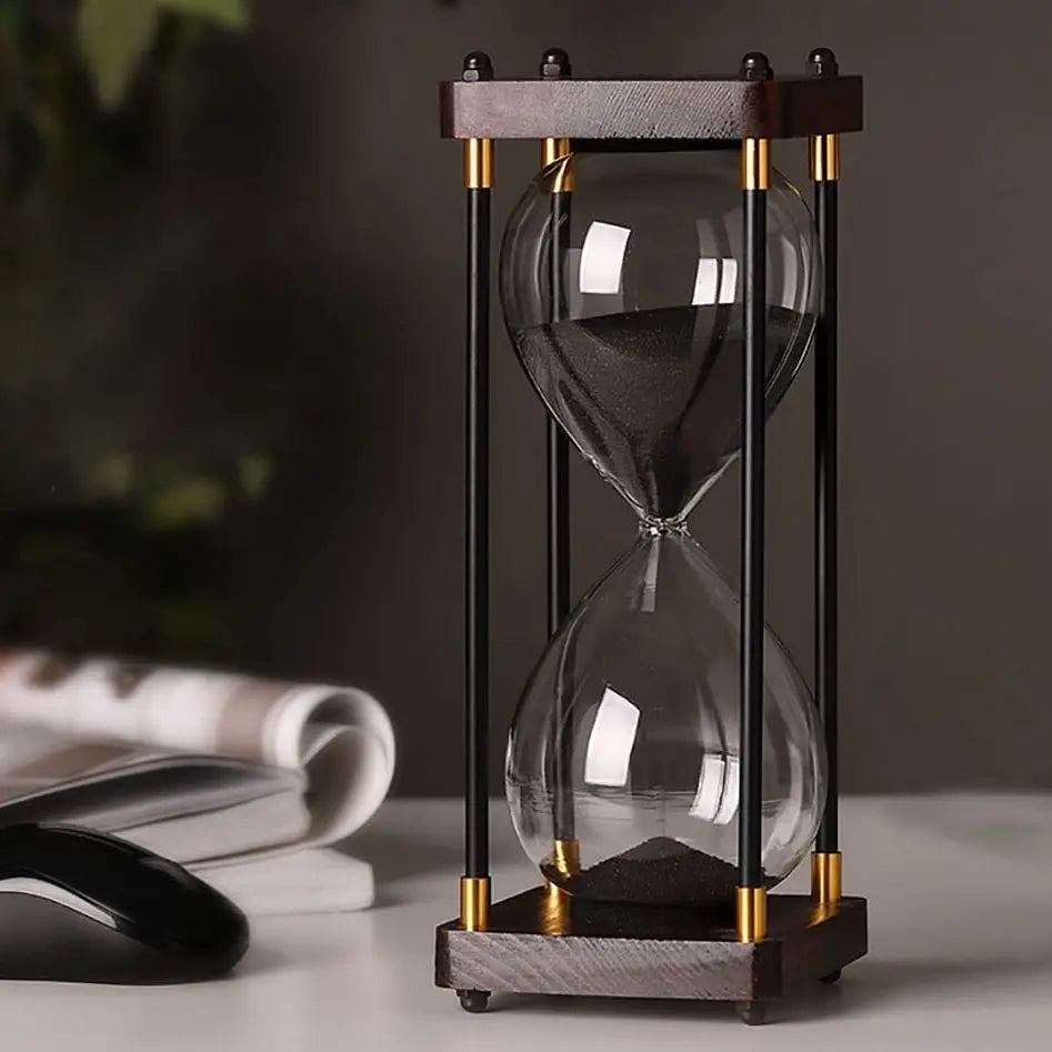 "Tempo Eterno" Wooden Hourglass