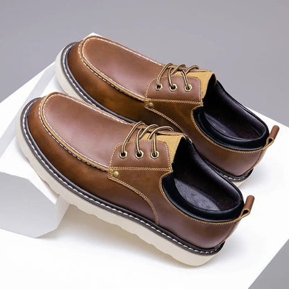 "Tiziano" Leather Oxford Sneakers