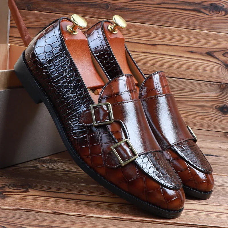 “Magnifico Alligatore" Italian Buckle Shoes