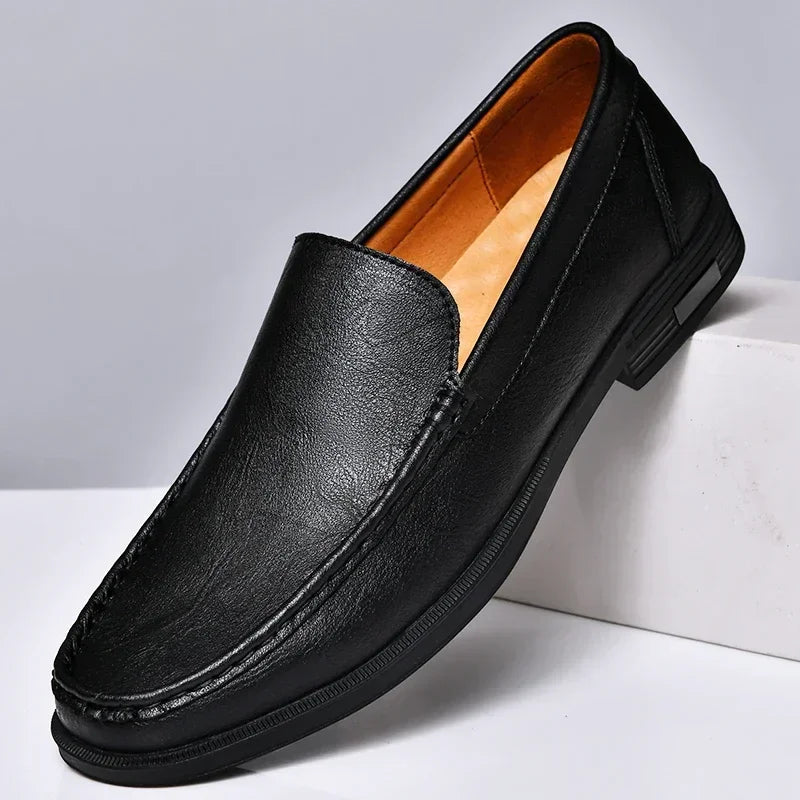 "Carlos" - Genuine Leather Slip-On Shoes