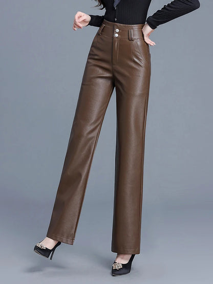 "Ginevra" Leather Pants