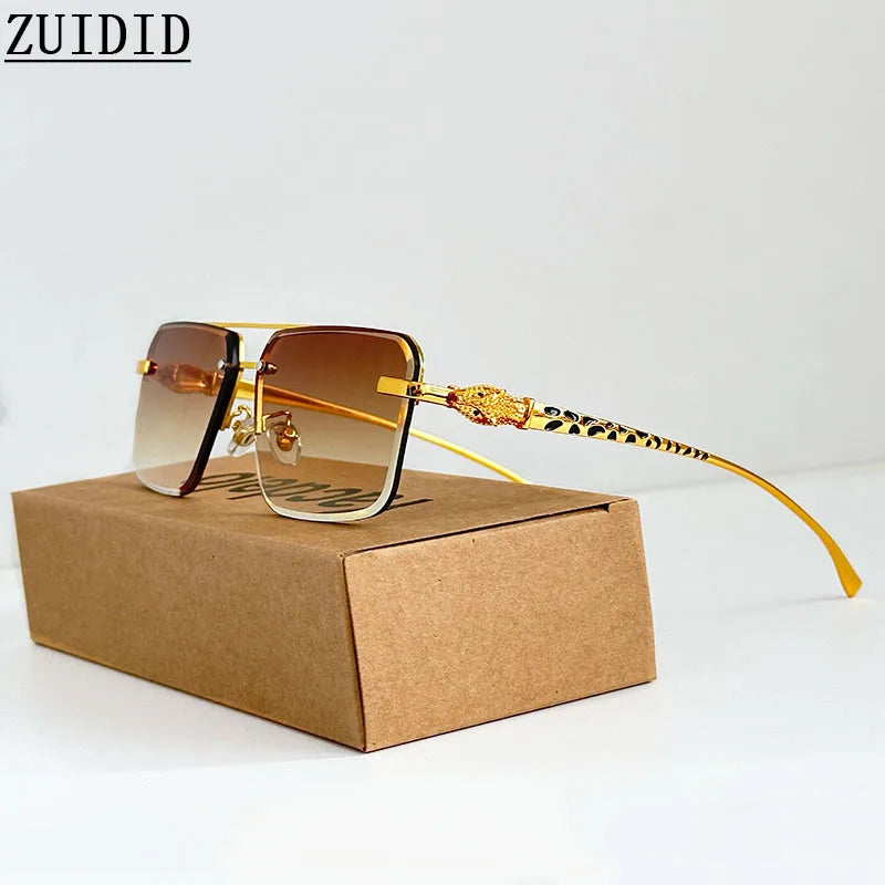 "Leopardo" Square Sunglasses