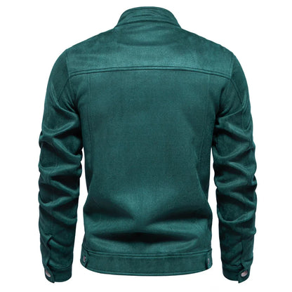 "Verde Milano" Suede Jacket