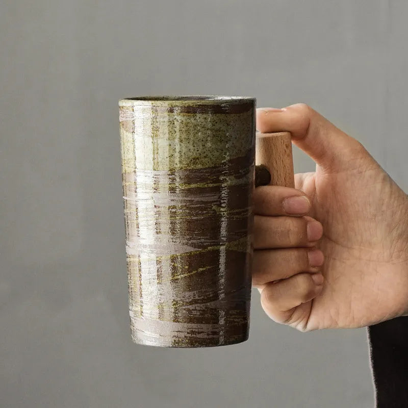 Japanese Style Stone Mug by Cristian Moretti - Cristian Moretti