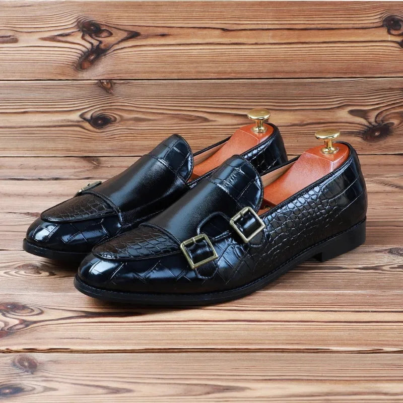 “Magnifico Alligatore" Italian Buckle Shoes