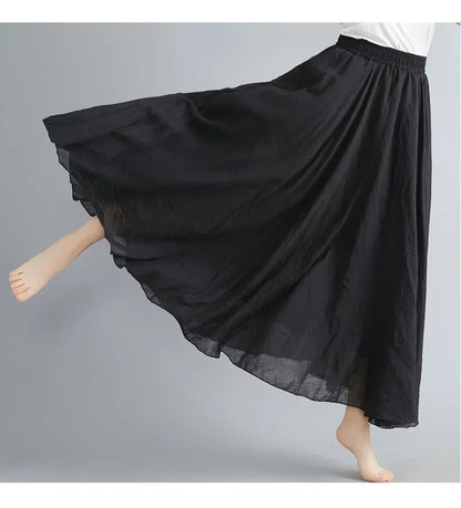 "Sunlit Breeze" Maxi Skirt