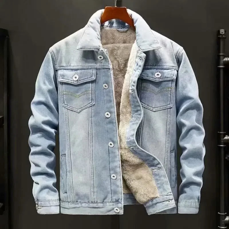 "Alaska" Fleece-Lined Denim Jacket