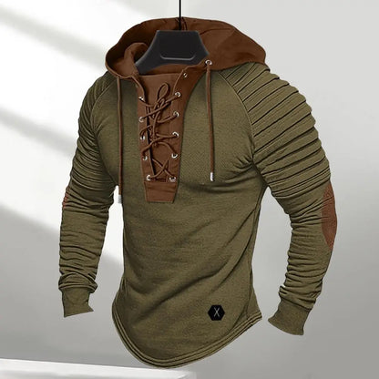 "Ironclad" Lace-Up Hoodie