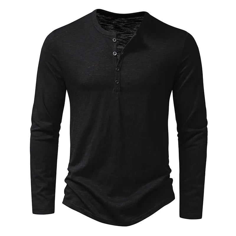 "Jaxon" Cotton Henley - Cristian Moretti